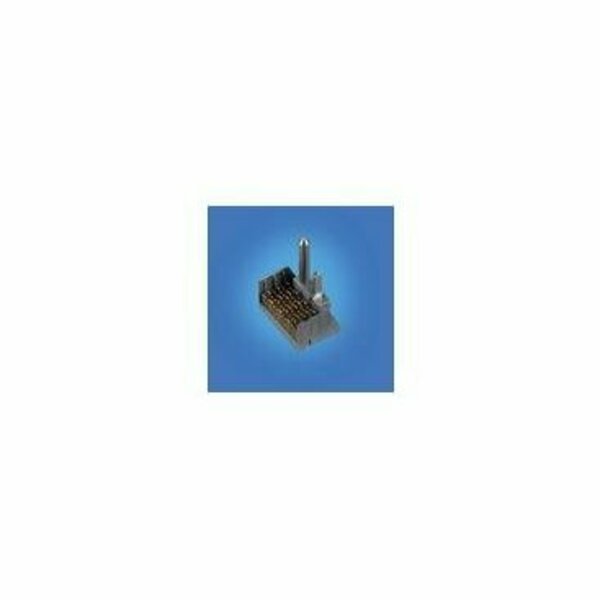 Fci Board Connector, 64 Contact(S), 4 Row(S), Male, Straight, Press Fit Terminal, Guide Pin, Gray 10091836-J0J-40DLF